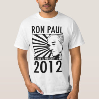 Camiseta Ron Paul para o presidente 2012 com citações