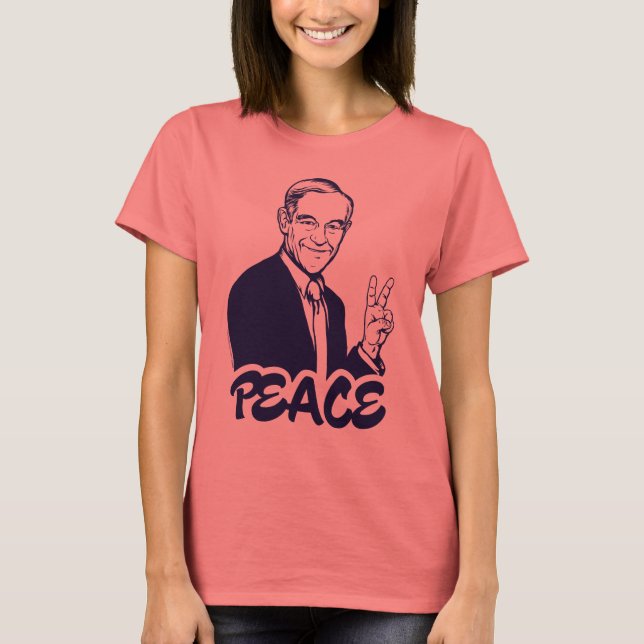 Camiseta Ron Paul Peace T-Shirt (Frente)