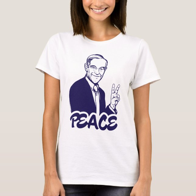 Camiseta Ron Paul Peace T-Shirt (Frente)