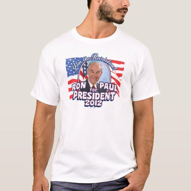 Camiseta Ron Paul Presidente 2012 (Frente)