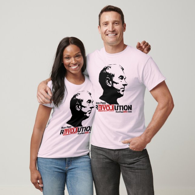 Camiseta Ron Paul Revolution 2012 T-Shirt (Unissex)
