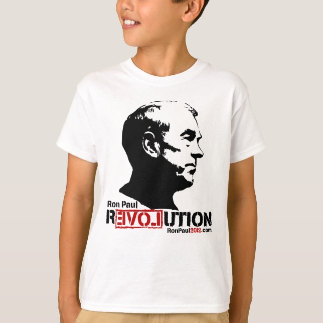 Camiseta Ron Paul Revolution 2012 T-Shirt (Frente)