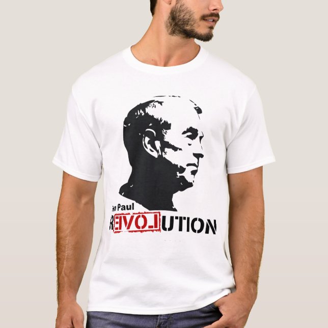 Camiseta Ron Paul Revolution Love 2012 Shirt (Frente)