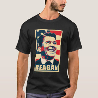 Camiseta Ronald Presidente Reagan Propaganda Poster Pop Art
