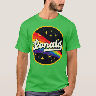 Camiseta Ronald Rainbow No Estilo Vintage Espacial