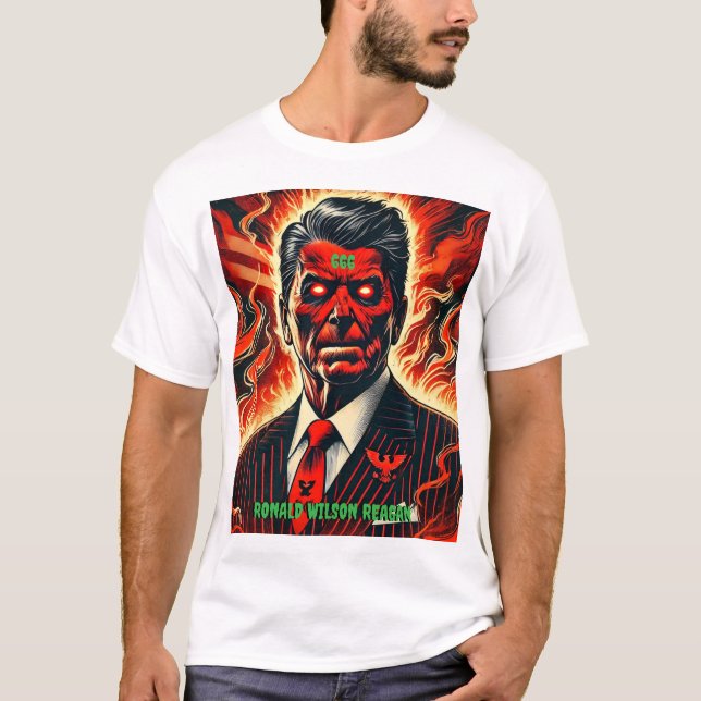 Camiseta Ronald Wilson Reagan 666 (Frente)