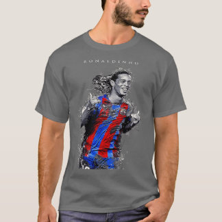 Camiseta Ronaldinho na abstrato art