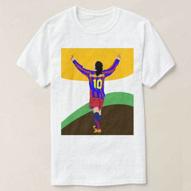 Camiseta Ronaldinho wpap arte pop  (Frente do Design)