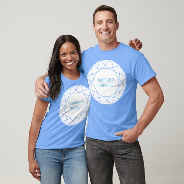 Camiseta Ronda de Diamantes Geométricos (Unissex)