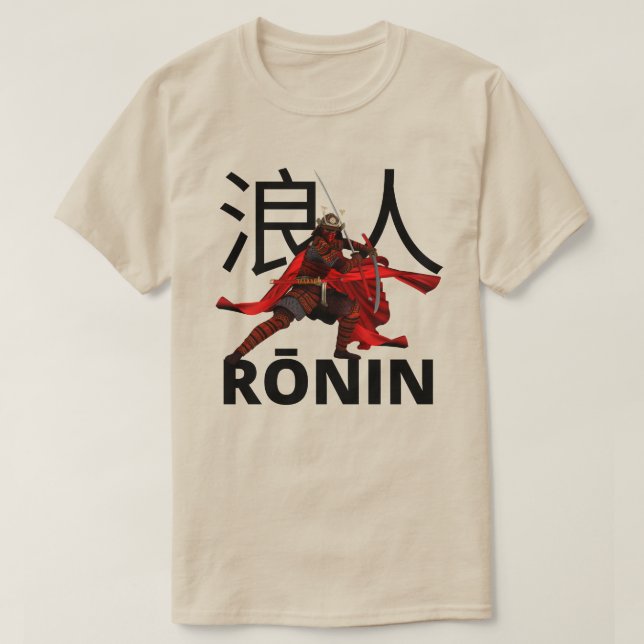 Camiseta Rōnin Samurai Warrior (Frente do Design)