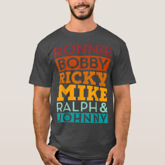 Camiseta Ronnie Bobby Ricky Mike Ralph e Johnny