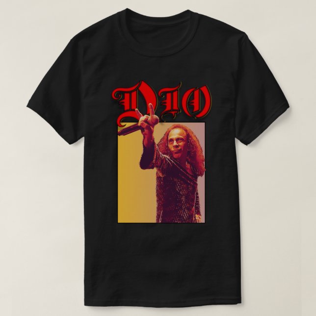 Camiseta Ronnie James Dio (Frente do Design)
