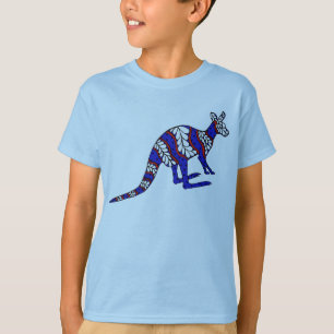 Camiseta Roo branco e azul vermelho