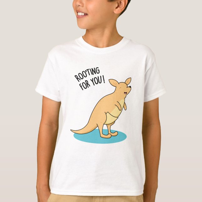 Camiseta Roo-Ting Para Você Engraçado Kangaroo Pun (Frente)