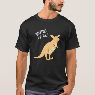 Camiseta Roo-Ting Para Você Engraçado Kangaroo Pun Dark BG