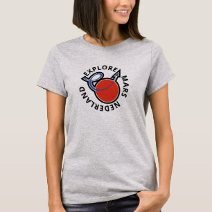 Camiseta Rood Wit Blauw Explore o logotipo da Mars Nederlan