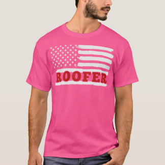 Camiseta Roofer American Flag 4 de julho