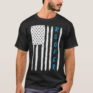 Camiseta Roofer American Flag Roofing Para Roofers MP