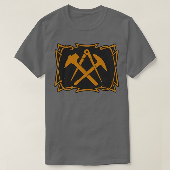 Camiseta Roofer Craftsman Guild Sign Tradesman (Frente do Design)