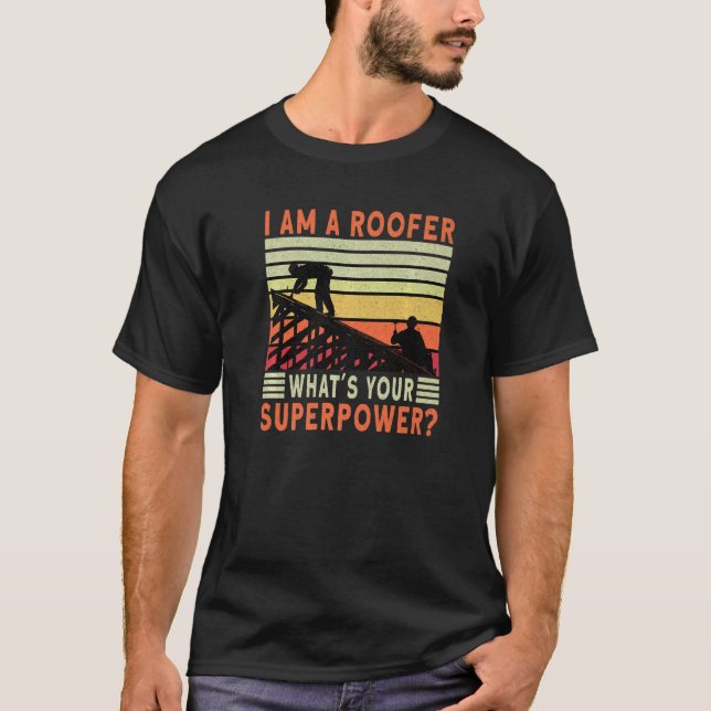 Camiseta Roofer Dad Roofing Contractor Roofer Technician   (Frente)