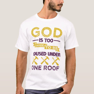 Camiseta Roofer Engraçado Dizendo Telhado