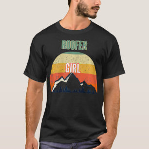Camiseta Roofer Gift para Cara de Roofer para Mulheres 
