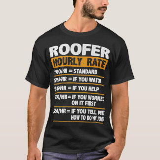 Camiseta Roofer Tarifa Horária Gift Roofer Premium Engraçad