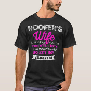 Camiseta Roofers Esposa Tshirt Engraçada Aniversário Presen