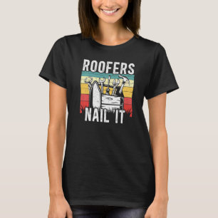 Camiseta Roofers Nail Telhado Mecânico De Telhado P