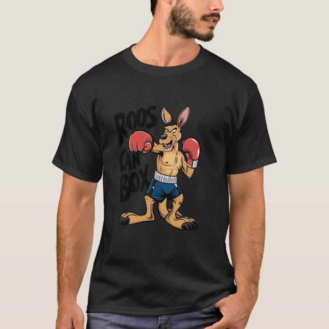 Camiseta Roos Can Box Kangaroo Boxing Lover (Frente)