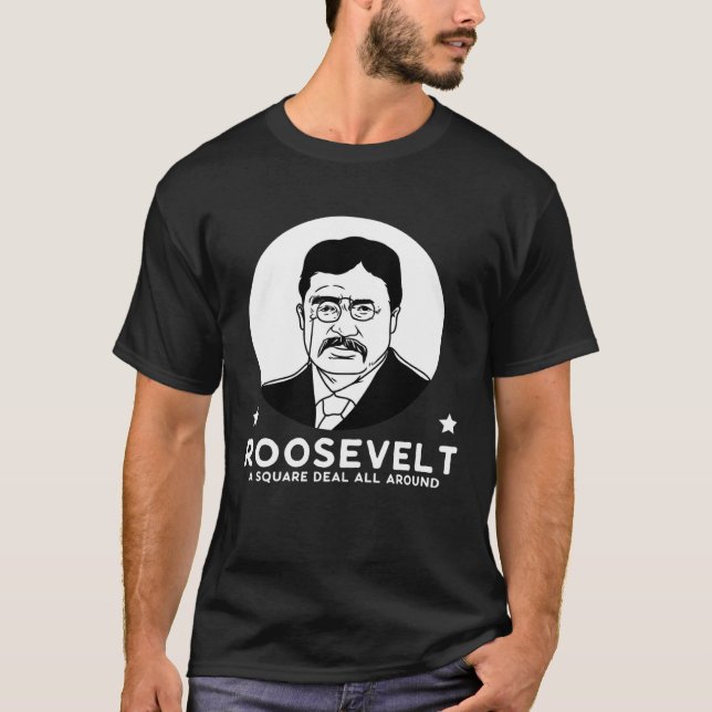 Camiseta Roosevelt Um Partido Progressivo De Acordo Equitat (Frente)