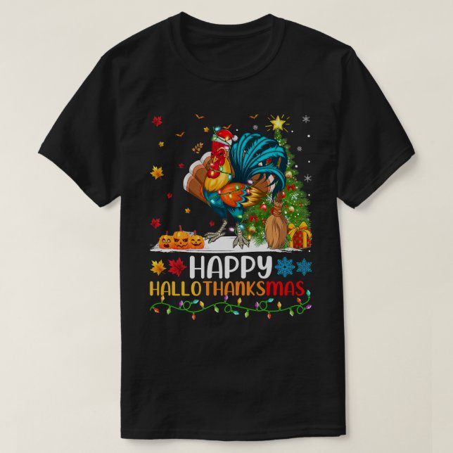 Camiseta Rooster Bird Lover Rooster Engraçado OláObrigadoMa (Frente do Design)