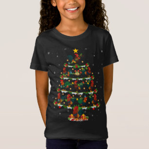 Camiseta Rooster Bird Lover Xmas Lighting Roster Natal