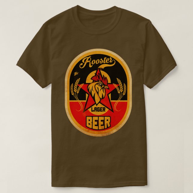 Camiseta Rooster Lager Beer (Frente do Design)