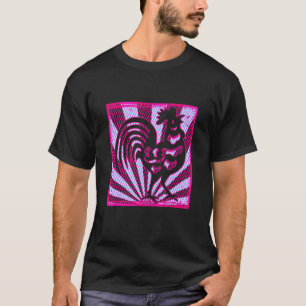 Camiseta Rooster Retro Vintage Estilo 80s Fazenda Vapor Ani