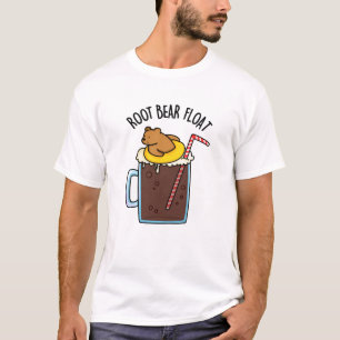 Camiseta Root Bear Flutuando Cerveja Root Engraçado