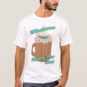 Camiseta Root Beer Flot Cartoon Slogan Design