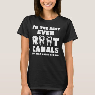 Camiseta Root Canal Dentist Funny Piadas Vintage Denti Dent