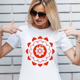 Camiseta Root Chakra Muladhara Red Mandala