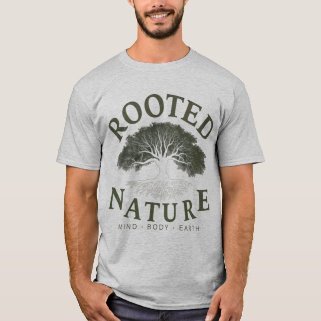 Camiseta Rooted Nature: Mind, Body & Earth Connection  (Frente)