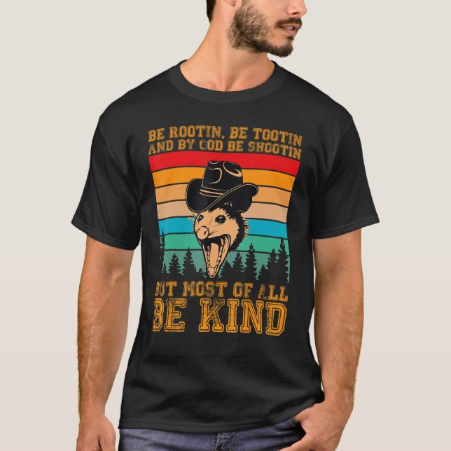 Camiseta Rootin Tootin e por Deus, estão a disparar. (Frente)