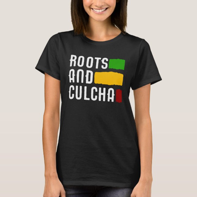 Camiseta Roots And Culcha Rasta Colors Reggae (Frente)