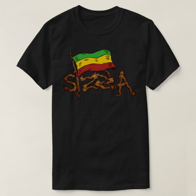 Camiseta Roots Of Sizzla T-Shirt  (Frente do Design)