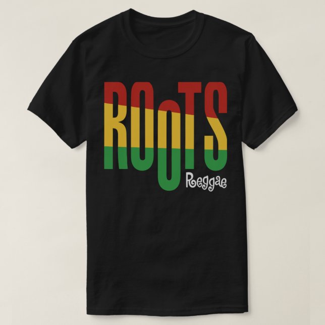 Camiseta Roots Rock Reggae Clássico T-Shirt (Frente do Design)