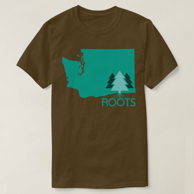 Camiseta Roots Washington State Modern (Frente do Design)
