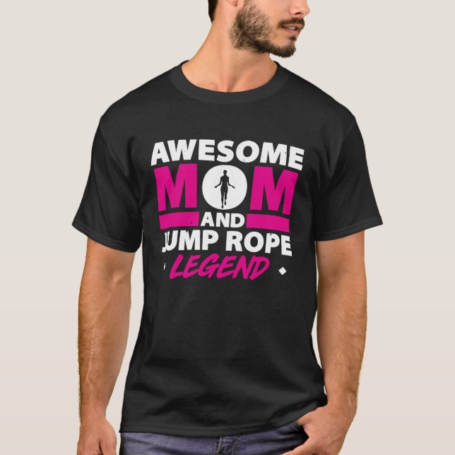 Camiseta Rope Jumping For Skipping Rope Hopper Jump Rope Fi (Frente)