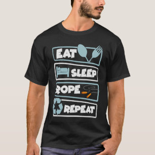 Camiseta Rope Jumping Ignorando Exerci De Workout De Mat Ju