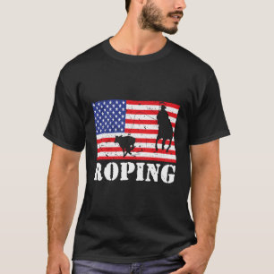 Camiseta Roping Americano Flag Americano Vintage Rodeo