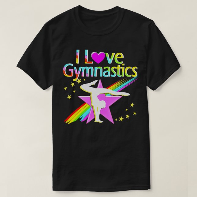 CAMISETA ROPULAR E PINCO EU AMO GINÁSTICA (Frente do Design)