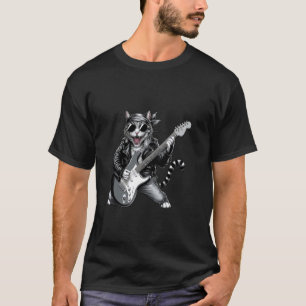 Camiseta Roqueira Gata Guitarrista Banda Legal Amante da Mú